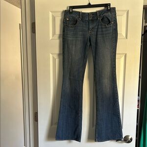 American Eagle Outfitters Artist Super Stretch Blue Flare Jeans